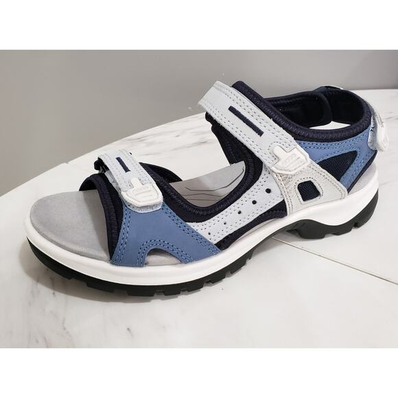 NEW Woman's Sandals ECCO Sport Offroad Sandal Size 10-10.5 Multicolor Air Blue - Picture 3 of 7